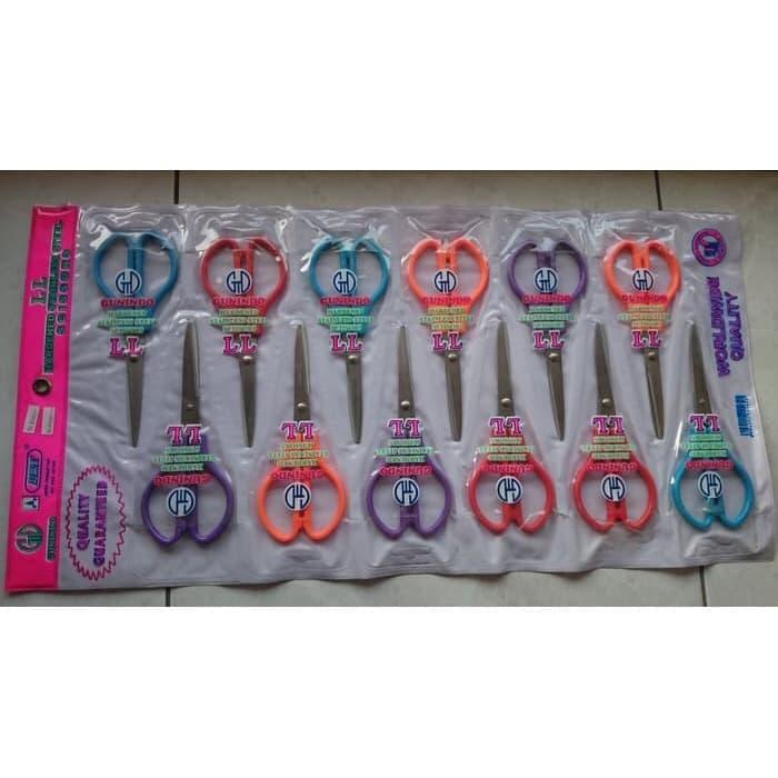 Gambar Gunting Gunindo LL (isi 12pcs) dari main stationery Kota Administrasi Jakarta Barat Tokopedia