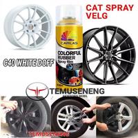 Gambar C40 CARLAS RUBBER SPRAY WHITE PUTIH DOFF CAT VELG BODY MOBIL MOTOR dari temuseneng Kab. Klaten 1 Tokopedia