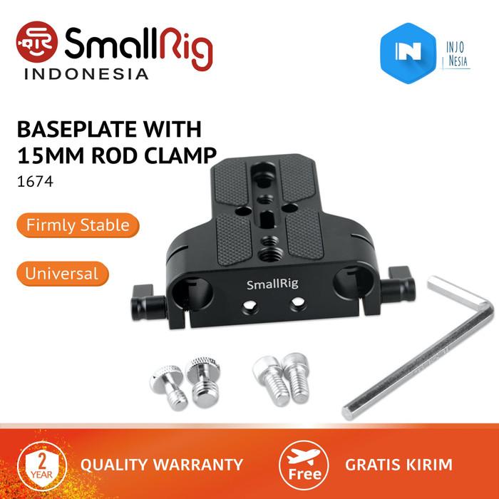 Gambar SmallRig Baseplate with Dual 15mm Rod Clamp 1674 dari iNjoNesia Kab. Tangerang Tokopedia