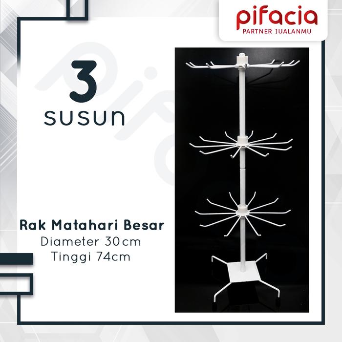 Gambar Rak Putar Display Matahari 3 susun Besi Tebal Impor Kokoh dari Pifacia Kab. Sidoarjo Tokopedia