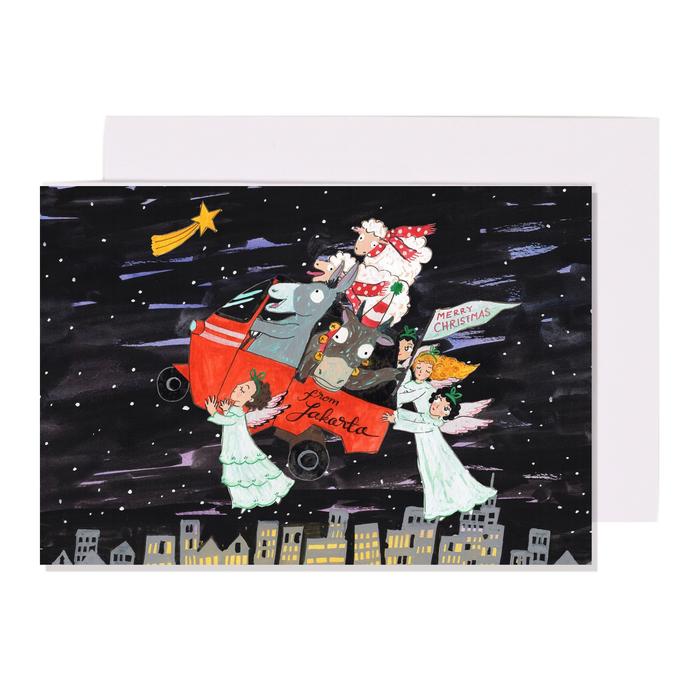 Gambar Christams Card Kartu Natal Bajaj Angel Kamalika Artprints dari Kamalika Artprints Kota Administrasi Jakarta Selatan Tokopedia
