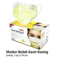 Gambar Masker Karet Kuning OneMed box 50pcs dari Onemed Banjarmasin Kota Banjarmasin 4 Tokopedia