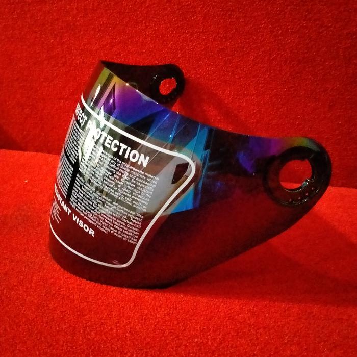 Gambar kaca visor helm half face bmc milan/bmc tanpa topi/warna pelangi dari fauziyah400 Kab. Bekasi Tokopedia