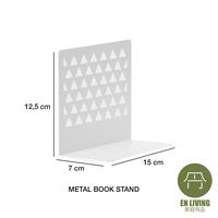 Gambar EN LIVING Metal Book Stand / Pembatas Buku / Penahan Buku / Rak Buku dari EN LIVING Kota Bandung 5 Tokopedia