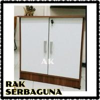 Gambar Rak Buku - Rak Dapur - Rak Serbaguna 2 Pintu dengan Kunci dari akfurnishop Kota Administrasi Jakarta Timur 1 Tokopedia