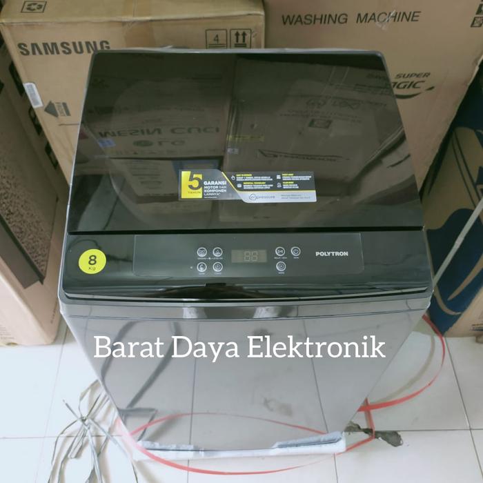 Gambar Mesin cuci polytron otomatis 8 kg belleza zeromatic dari Barat Daya Elektronik Kota Tangerang Tokopedia
