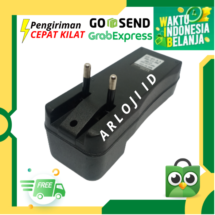 Gambar Charger Baterai Universal 18650 Dual Slot LED Indikator Tanpa Kabel dari Arloji_id official Jakarta Timur Tokopedia