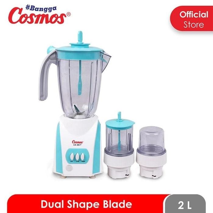 Gambar Cosmos Blender - CB-282P - Plastik - Putih/Biru dari A1 ELECTRIC Kota Pekalongan Tokopedia