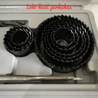 Gambar Hole saw kit Nankai 13pcs mata bor pelubang kayu dari Toko Kuat Tools Kota Bekasi 4 Tokopedia