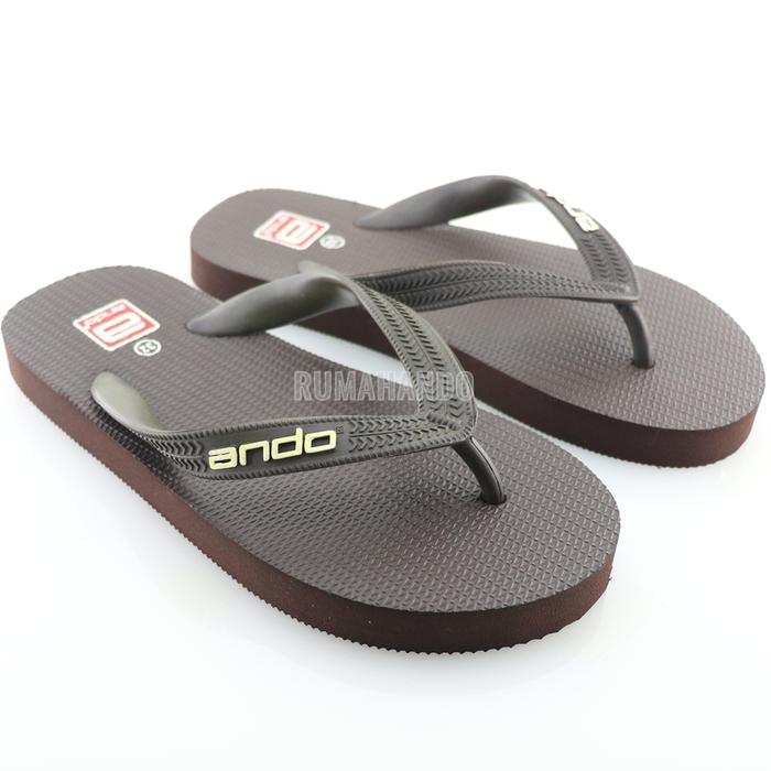 Gambar ANDO Hawaii Basic Coklat - Sandal Jepit Anak Besar dari Ando Surabaya Kab. Pasuruan Tokopedia