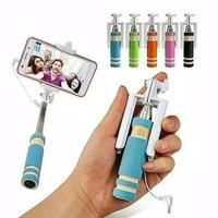 Gambar TONGSIS MINI KABEL TONGKAT SELFIE FULL WARNA MINI LIPAT PLUS KABEL dari demarshop.crb Kota Cirebon 2 Tokopedia