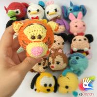 Gambar DIY Kit untuk amigurumi (boneka rajut) Tsum tsum Tigger dari Nanari Crochet Kota Medan 3 Tokopedia