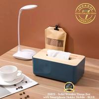 Gambar Kotak Tissue dengan Tutup Kayu Solid Wooden Tissue Box with Smartphone Holder dari 7StarCollectionOfficial Kota Administrasi Jakarta Utara 3 Tokopedia