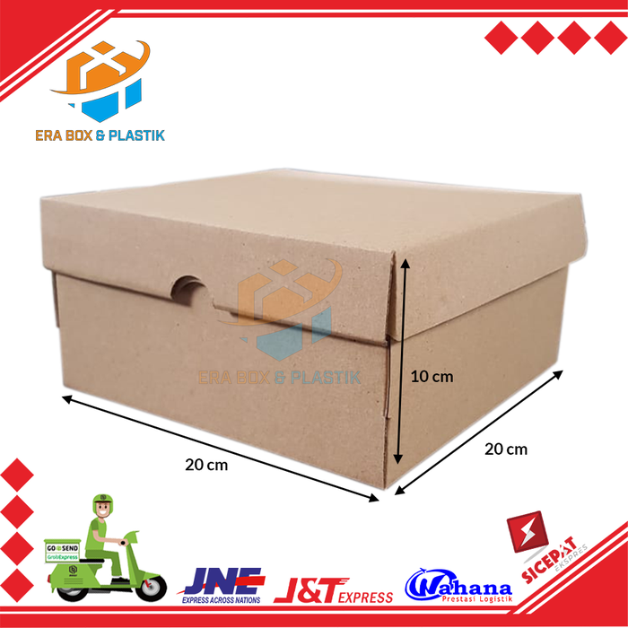 Gambar Kardus 20x20x10 cm | Box Nasi | Kardus Kue | Dus Tasyakuran \ Aqiqah dari Era Box & Plastik Kota Administrasi Jakarta Utara Tokopedia