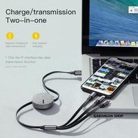 Gambar Baseus Fabric 3-in-1 Flexible USB Cable Original / Kabel Data dari Garangan Shop Jakarta Barat 5 Tokopedia