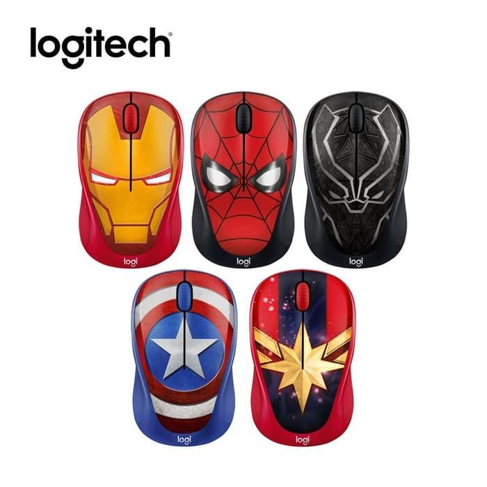 Gambar Mouse Logitech Wireless M238 Marvel Edition dari tcscom Kota Pontianak Tokopedia