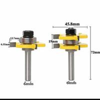 Gambar 1/4 inch Mata Profil Tounge Joint Router Bit Tenon Sambung Kayu dari Wanztools Kota Administrasi Jakarta Timur 4 Tokopedia