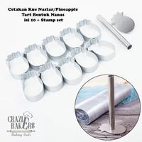 Gambar Cetakan Kue Nastar/Pineapple Tart Bentuk Nanas isi 10 + Stamp set dari Crazie Bakers Baking Tools Kota Administrasi Jakarta Utara 1 Tokopedia