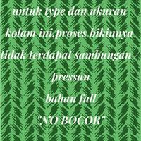 Gambar terpal kolam ikan kotak ukuran (150x200x25cm) tipe a5 Korea dari pondok_terpal_Archived Jakarta Timur 3 Tokopedia