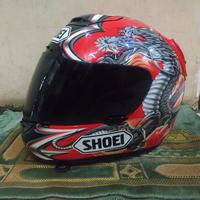 Gambar Shoei x11 kiyonari red not arai, hjc, nolan, xlite, kyt, agv, kyt, nhk dari WhyFU_NEW Kab. Bekasi 3 Tokopedia