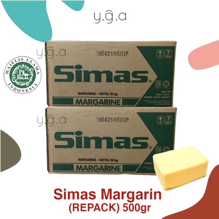 Gambar SImas Margarine 500gr / Margarin (REPACK) dari YGA Bahan Kue Kota Bandung Tokopedia