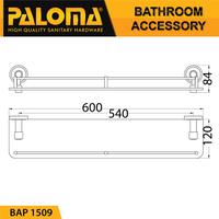 Gambar PALOMA BAP 1509 Rak Kaca Tempat Sabun Glass Shelf Dinding Kamar Mandi dari GERAI KUNCI KERAN HARDWARE Kota Administrasi Jakarta Timur 2 Tokopedia