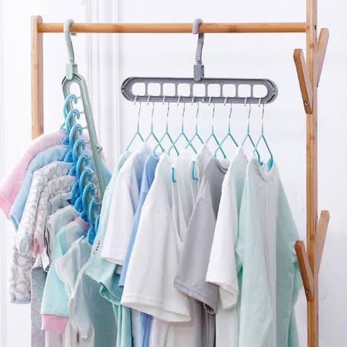 Gambar ( MEDAN ) MAGIC HANGER INSTAN GANTUNGAN LEMARI PAKAIAN WONDER HANGER dari ASG27 Kota Medan Tokopedia