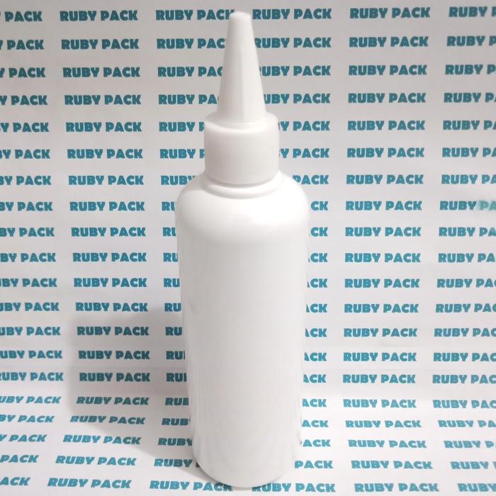 Gambar BOTOL PET 250ML TUTUP KERUCUT PUTIH BODY PUTIH/ BOTOL TINTA 250ML dari Ruby pack Kab. Sidoarjo Tokopedia