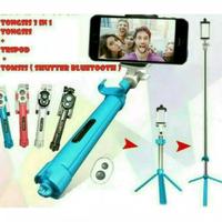 Gambar TONGSIS 3 IN 1 / TOMSIS BLUETOOTH SHUTTER / TRIPOD BLUETOOTH SELFIE dari demarshop.crb Kota Cirebon 2 Tokopedia