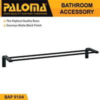 Gambar PALOMA BAP 9104 Rak Handuk Baju Gantungan Dinding Kamar Mandi HITAM dari GERAI KUNCI KERAN HARDWARE Kota Administrasi Jakarta Timur 1 Tokopedia