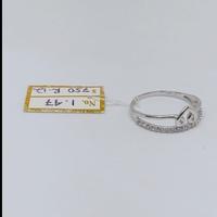 Gambar cincin emas putih asli 750-model simpel 08 dari New Berlian jewellery Kota Tangerang Selatan 2 Tokopedia