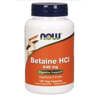 Gambar Betaine HCL Enzyme Now Foods Untuk Sakit Maag/Now Betaine 648mg (120) dari Organik Mart Indonesia Kota Denpasar 1 Tokopedia