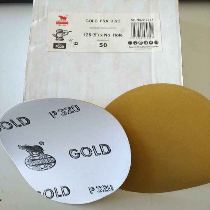 Gambar Amplas Bulat 5 inch Sharpness Stikit Gold PSA Disc dari Amplas Surabaya Kota Surabaya Tokopedia