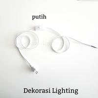 Gambar kabel hitam saklar on off + colokan + on off Lighting dari DEKORASI LIGHTING Kota Administrasi Jakarta Pusat 3 Tokopedia