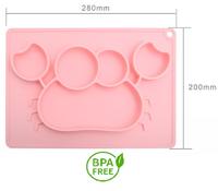 Gambar PIRING ANAK SILICONE PLATE OR-303 KARAKTER KEPITING dari Ollahomeliving Kota Bogor 3 Tokopedia
