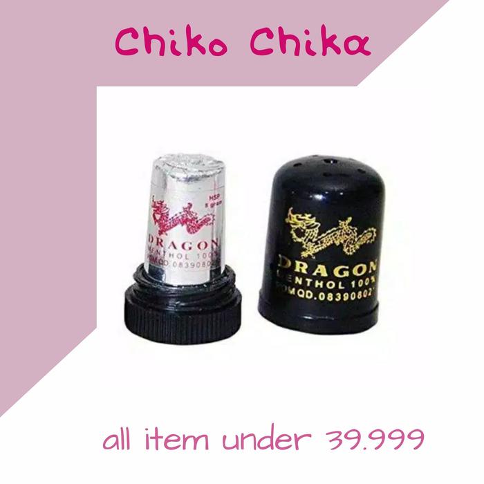 Gambar Chikochika Obat Gosok Inhaler Mentol Cap Dragon Melegakan Pernafasan dari chikochika Kota Pekalongan Tokopedia