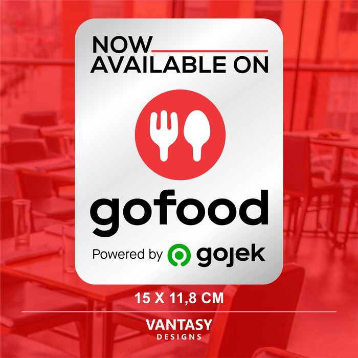 Gambar Stiker Vynil Gofood dari Desain Vantasy Kota Surakarta Tokopedia