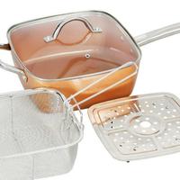 Gambar Square pan uk 24 cm w/lid vicenza Vsp-24 dari variatoko Jakarta Barat 2 Tokopedia