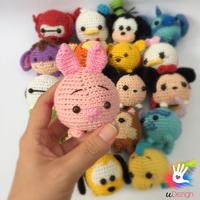 Gambar DIY Kit untuk amigurumi (boneka rajut) Tsum tsum Piglet dari Nanari Crochet Kota Medan 3 Tokopedia