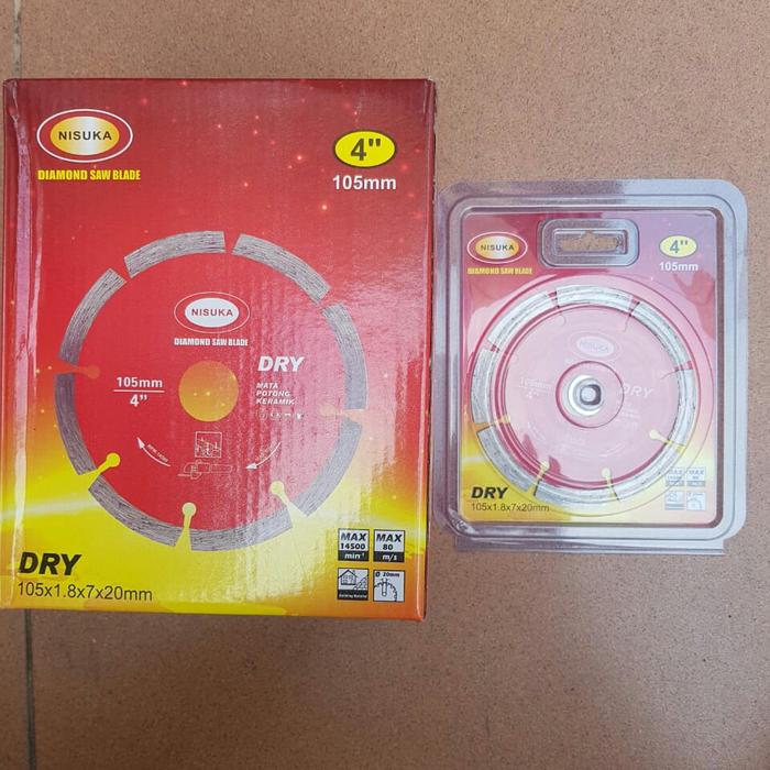 Gambar diamond wheel DRY 4" Mata potong keramik batu granit kering 4" Nisuka dari Anugerah Teknik Sejahtera Kota Administrasi Jakarta Barat Tokopedia