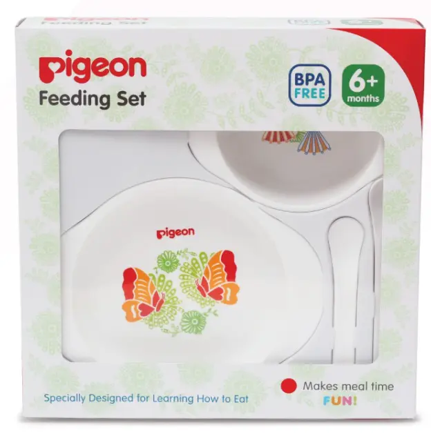 Gambar PIGEON Feeding Set MINI BATIK Perlengkapan Tempat Makan Bayi BATIK dari Goldenbaby.id Kota Tangerang 5 Tokopedia