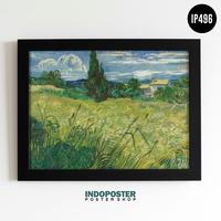 Gambar Poster Lukisan Terkenal Klasik Repro Vincent Van Gogh - Green Wheat Field With Cypress, 1889 dari INDOPOSTER Kab. Bandung 1 Tokopedia