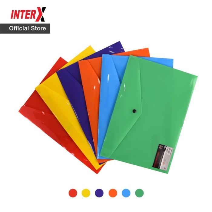 Gambar Inter X Document Bag Opaque Folio/F4 FC /Map Kancing Tempat Dokumen dari SUKCESO Official Kota Bandung Tokopedia