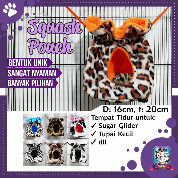 Gambar Yopetoys Squash Sleeping Pouch Sugar Glider Aksesoris Sugar Glider Bed dari Aksesoris Sugar Glider Pusat Kab. Sleman Tokopedia