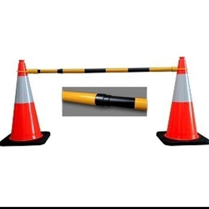 Gambar CONE BAR RETRACTABLE SAMBUNGAN TRAFFIC CONE RUBBER dari Aneka Makmur Citeureup Kab. Bogor Tokopedia