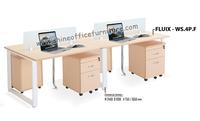 Gambar Meja Kerja Meja Kantor Sekat Kaca 4 Staff Meja Partisi Indachi Inco dari Shine Furniture Kota Administrasi Jakarta Barat 1 Tokopedia