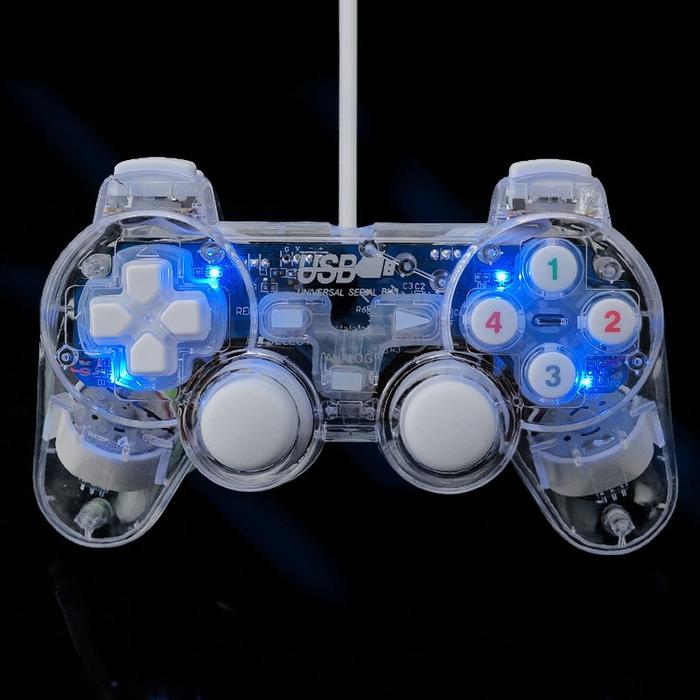 Gambar STICK STIK PC GAMEPAD USB JOYSTICK PC LAPTOP SINGLE TRANSPARAN LAMPU dari COMPUTECH.PKU Kota Pekanbaru Tokopedia