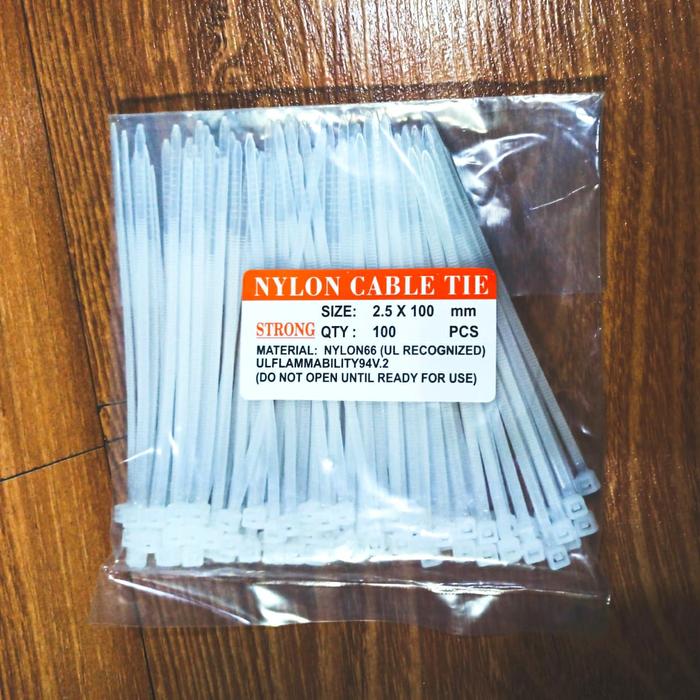 Gambar Kabel Tis Ties 2.5 x 100mm Nylon Cable Tie Pengikat Nilon dari Mini Owls Mart Kota Administrasi Jakarta Timur Tokopedia
