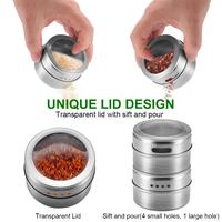 Gambar Tempat Bumbu Makanan Magnetic Spice Jar Storage Container C121 Silver dari Bosgentongs Kota Administrasi Jakarta Barat 2 Tokopedia