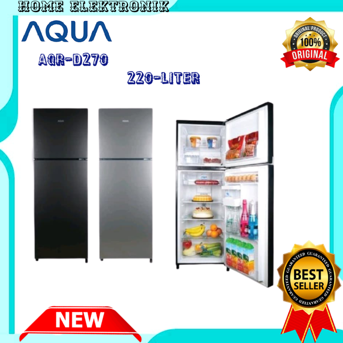 Gambar KULKAS AQUA AQR-D270 2 PINTU dari Home Elektronik Bekasi Kota Bekasi Tokopedia